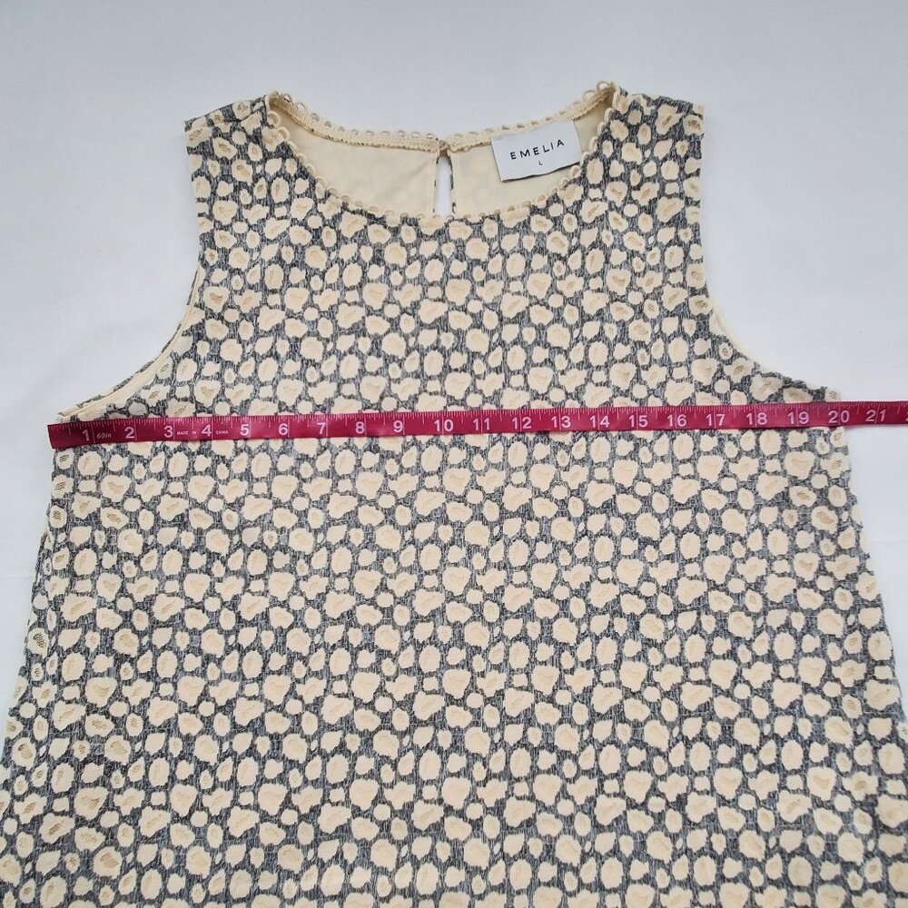 Emelia Women's STYLE TO1798 Sleeveless Lace Blouse Size Large - Picture 12 of 13